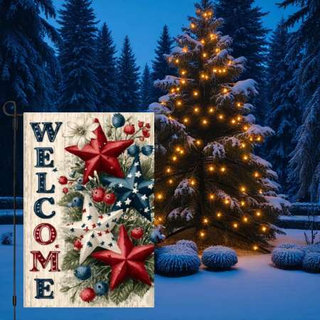 Patriotic Garden Flag for 4th of July Yard Decor