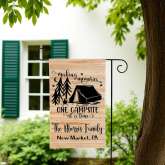 Personalized Camping Flag for RV, Tent, or Pop-Up Campers