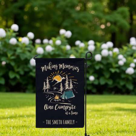 Personalized Camping Flag for Campsite or Garden Decor