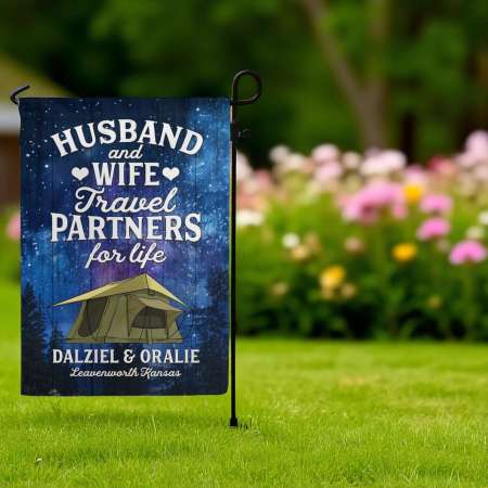 Personalized Garden Flag for Unique Camping Decor | Durable Outdoor Flag