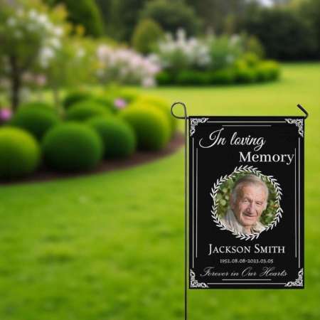 Personalized Memorial Flag Custom Photo Garden Tribute