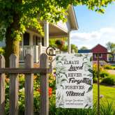 Personalized Memorial Garden Flag, Lilium Floral Remembrance Banner