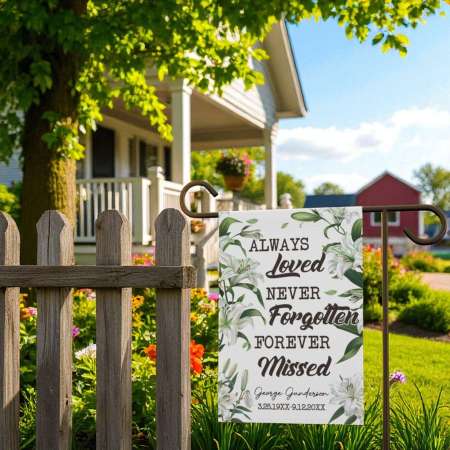 Personalized Memorial Garden Flag | Lasting Floral Tribute