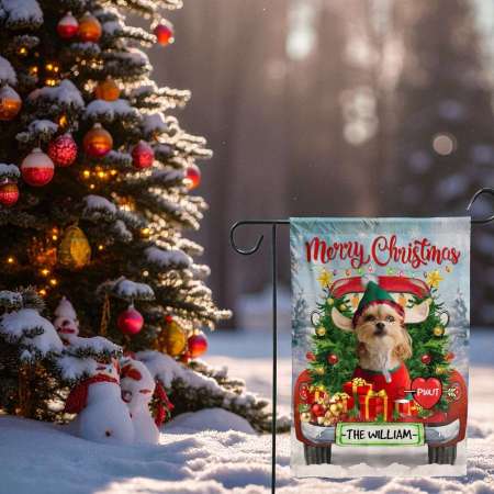 Personalized Pet Photo Flag - Unique Christmas Gift for Pet Lovers