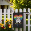 Pride Garden Banner for Cat Lovers | Vibrant LGBTQ+ Yard Flag