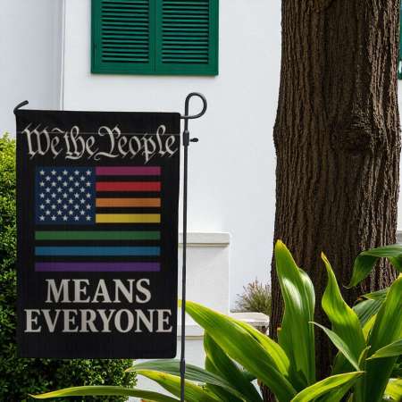 Pride Garden Flag for LGBTQ Inclusion and Outdoor Equality Decor