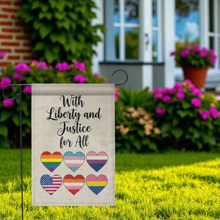 Pride Garden Flag for Inclusive LGBTQ Yard Decor