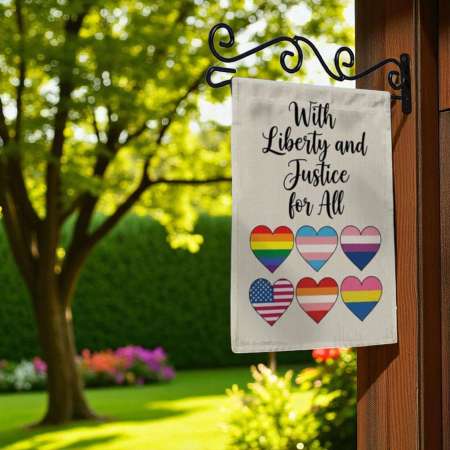 Pride Garden Flag for Inclusive LGBTQ Yard Decor