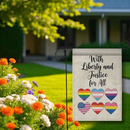 Pride Garden Flag for Inclusive LGBTQ Yard Decor
