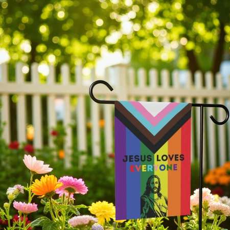 Progress Pride Garden Flag for LGBTQ Home Decor