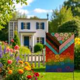 Progress Pride Garden Flag, LGBTQ Summer Yard Decor