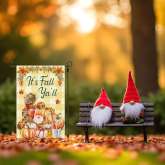 Pumpkin Garden Flag for Fall | Rustic Outdoor Autumn Banner