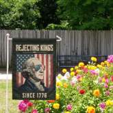 Rejecting Kings Flag, Anti Trump Political Statement Banner