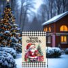 Santa Garden Flag for Outdoor Christmas Yard Decor