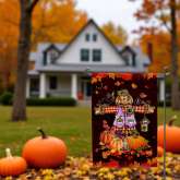 Scarecrow Thanksgiving Flag for Autumn Decor and Harvest Blessings