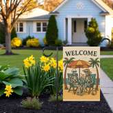 Skeleton Garden Flag for Spooky Summer & Halloween Decor