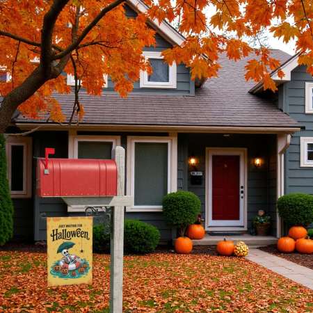 Skeleton Halloween Garden Flag Outdoor Yard Decor Durable Design