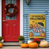 Skeleton Pool Float Flag, Funny Halloween Yard Decor