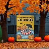 Skeleton Pool Float Flag - Durable Funny Halloween Yard Decor