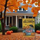 Skeleton Pool Float Flag - Durable Funny Halloween Yard Decor