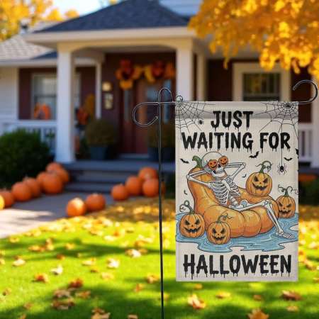 Spooky Halloween Flag for Outdoor Yard & Porch Decoration