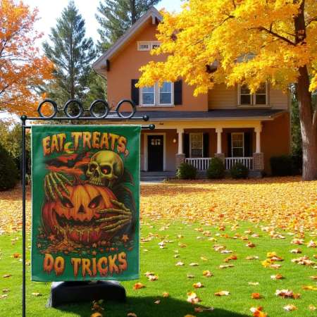 Spooky Halloween Flag for Scary Yard Decoration