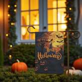 Spooky Trail Yard Flag, Halloween Garden Decoration