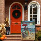 Summerween Beach Flag for Funny Halloween Yard Decor