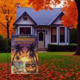 Summerween Garden Flag Tropical Halloween Yard Decor Outdoor