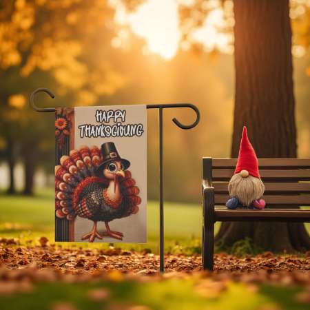 Thanksgiving Garden Banner Fall Outdoor Decor | Farmhouse Style