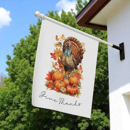 Thanksgiving Garden Flag for Fall Outdoor Decor