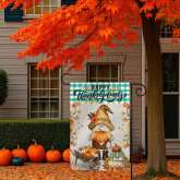Thanksgiving Garden Flag, Fall Outdoor Yard Decoration