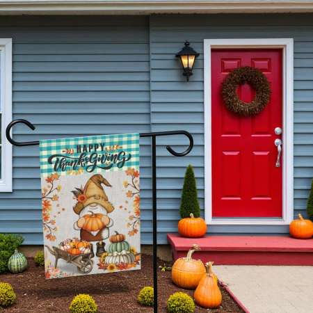 Thanksgiving Garden Flag for Fall Yard Decor | Festive Outdoor Accent
