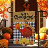Thanksgiving Garden Flag, Fall Outdoor Yard Decoration