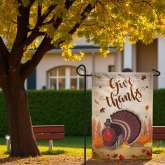 Thanksgiving Garden Flag Durable Fall Turkey Decor for Outdoor