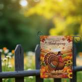 Thanksgiving Garden Flag for Fall Yard Decor