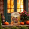 Thanksgiving Garden Flag for Fall Yard Decor
