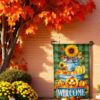 Thanksgiving Garden Flag for Fall Yard Decoration