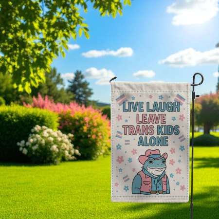 Trans Pride Garden Flag – Durable LGBTQ+ Yard Decor for Pride