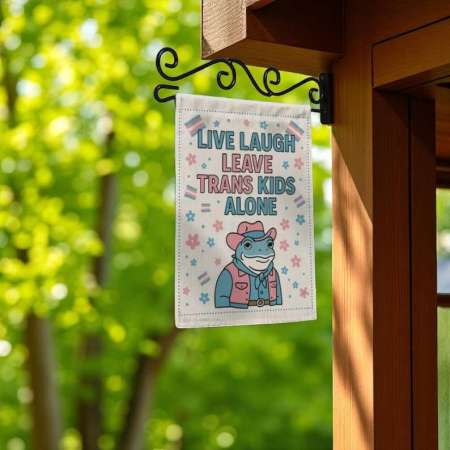 Trans Pride Garden Flag – Durable LGBTQ+ Yard Decor for Pride