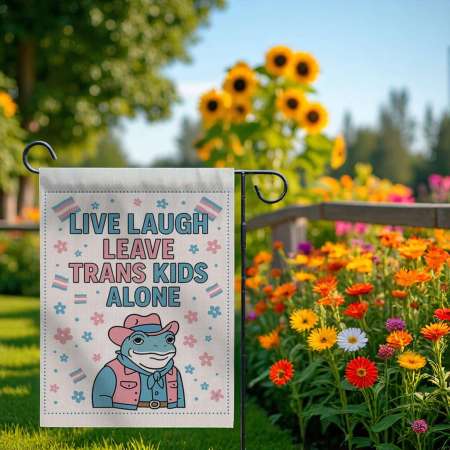 Trans Pride Garden Flag – Durable LGBTQ+ Yard Decor for Pride