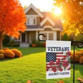 Veterans Yard Flag, Anti-Fascism Decor
