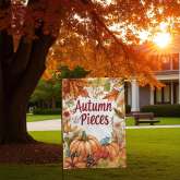 Vintage Garden Flag for Rustic Autumn & Thanksgiving Decor