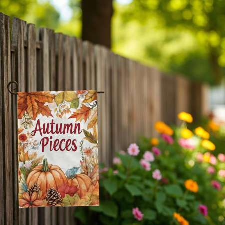 Vintage Garden Flag for Rustic Autumn & Thanksgiving Decor
