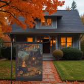 Witch House Garden Flag Halloween Outdoor Decoration Durable Design