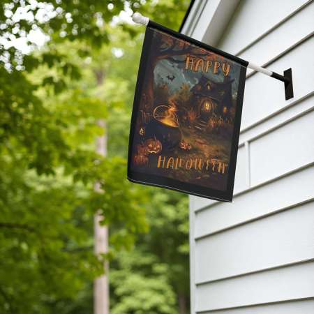 Witch House Garden Flag Halloween Outdoor Decoration Durable Design