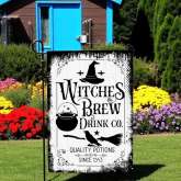 Witches Brew Garden Flag Halloween Drink Sublimation Design