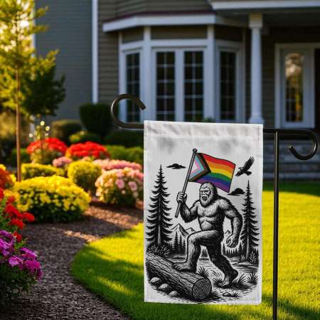 Bigfoot Yard Decor | Funny LGBTQ+ Outdoor Pride Decoration