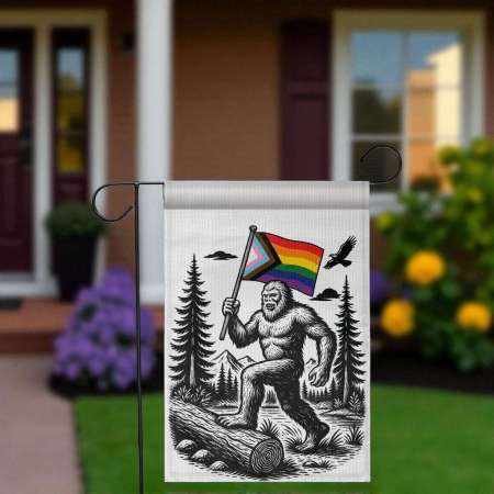 Bigfoot Yard Decor | Funny LGBTQ+ Outdoor Pride Decoration