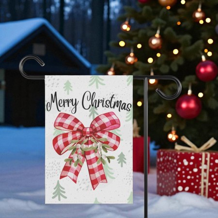 Christmas Flag for Garden or House - Festive Outdoor Decor